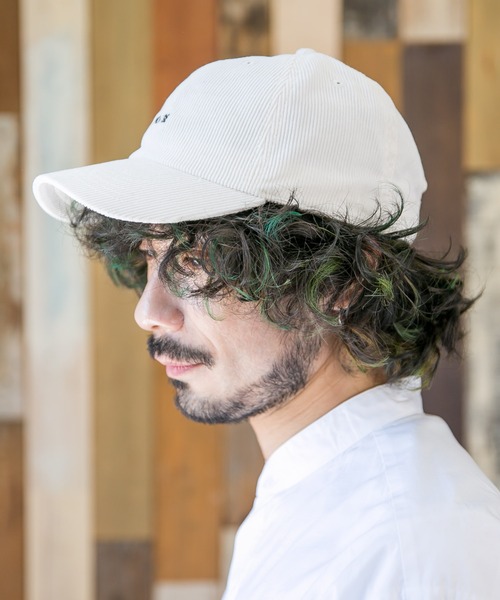 無(ム)の「NOISEコーデュロイCAP(キャップ・レディース・ブラック/ベージュ/ピンク/ブルー/アイボリー・FREE)」の8枚目の写真