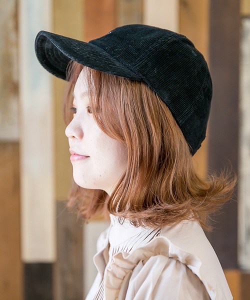 無(ム)の「NOISEコーデュロイCAP(キャップ・レディース・ブラック/ベージュ/ピンク/ブルー/アイボリー・FREE)」の12枚目の写真