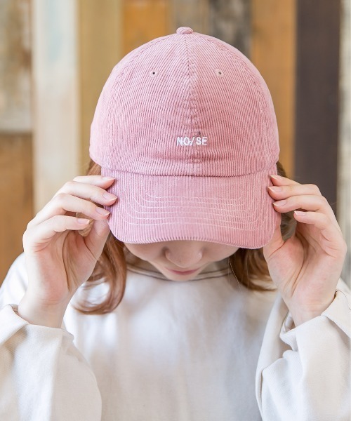 無(ム)の「NOISEコーデュロイCAP(キャップ・レディース・ブラック/ベージュ/ピンク/ブルー/アイボリー・FREE)」の14枚目の写真