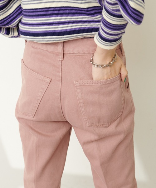 DISCOAT(ディスコート)の「USコットンデニムスリットパンツ(デニムパンツ・レディース・ブラック/ブルー/ピンク・SMALL/MEDIUM/LARGE)」の7枚目の写真