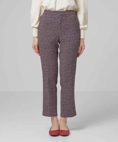 closet story（クローゼットストーリー）の「＜closet story＞コバナ ジャカード テーパード パンツ -ウォッシャブル-（スラックス・レディース・ブラック/ネイビー・FREE）」の7枚目の写真