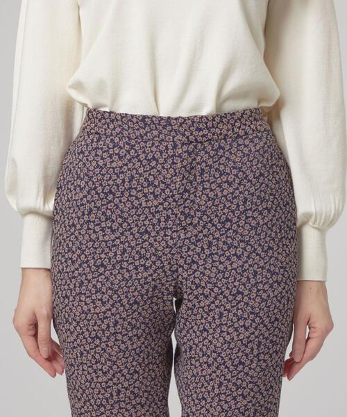 closet story（クローゼットストーリー）の「＜closet story＞コバナ ジャカード テーパード パンツ -ウォッシャブル-（スラックス・レディース・ブラック/ネイビー・FREE）」の9枚目の写真