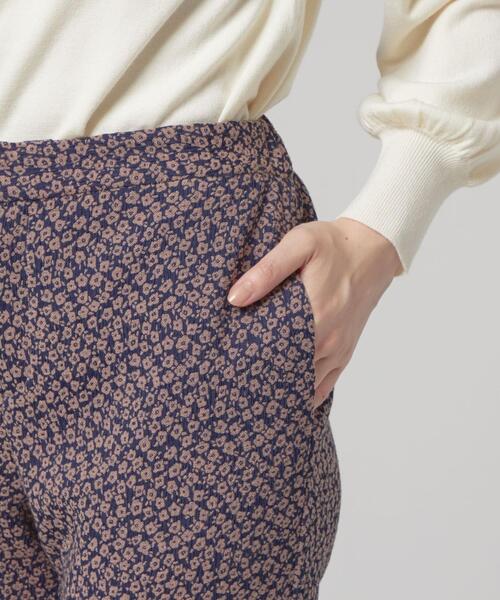 closet story（クローゼットストーリー）の「＜closet story＞コバナ ジャカード テーパード パンツ -ウォッシャブル-（スラックス・レディース・ブラック/ネイビー・FREE）」の12枚目の写真