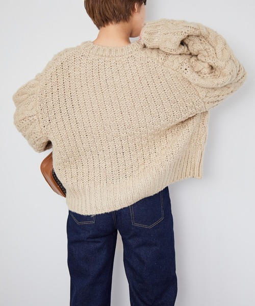 セール】ポップコーンケーブルカーディガン 239647（カーディガン