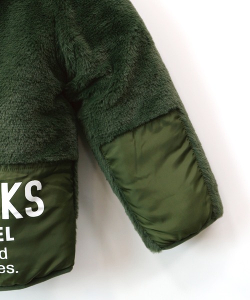 RUGGEDWORKS（ラゲッドワークス）の「ファー切替え中綿ジャケット（ダウンジャケット/コート・キッズ・ブラウン/カーキ・130/100/110/120/150/90/140）」の10枚目の写真