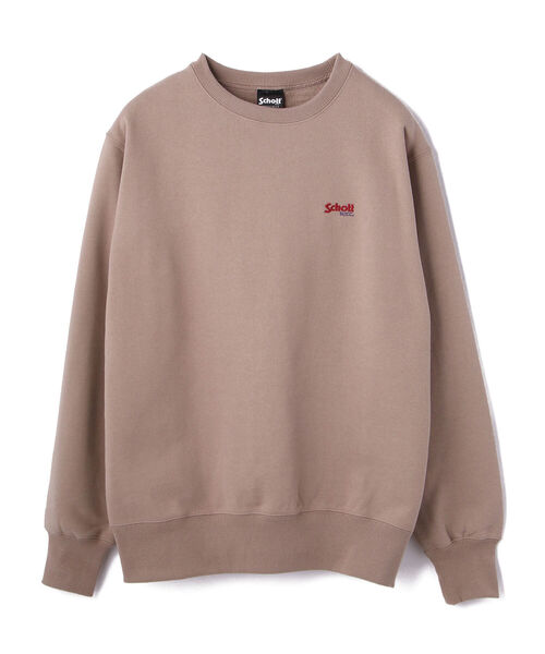 schott(ショット)の「Schott/ショット/EMB. CREW SWEAT LOGO/刺繍 クルースウェット(スウェット・メンズ・ホワイト/ベージュ/オリーブ/ブラック/パープル・LARGE/X-LARGE/MEDIUM/XX-LARGE)」の3枚目の写真