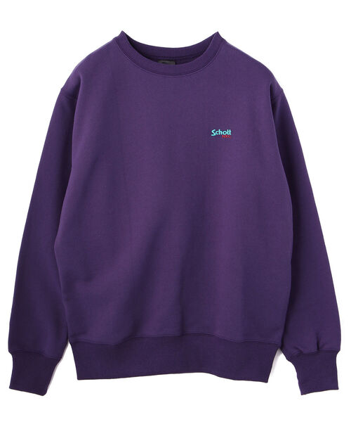 schott(ショット)の「Schott/ショット/EMB. CREW SWEAT LOGO/刺繍 クルースウェット(スウェット・メンズ・ホワイト/ベージュ/オリーブ/ブラック/パープル・LARGE/X-LARGE/MEDIUM/XX-LARGE)」の5枚目の写真