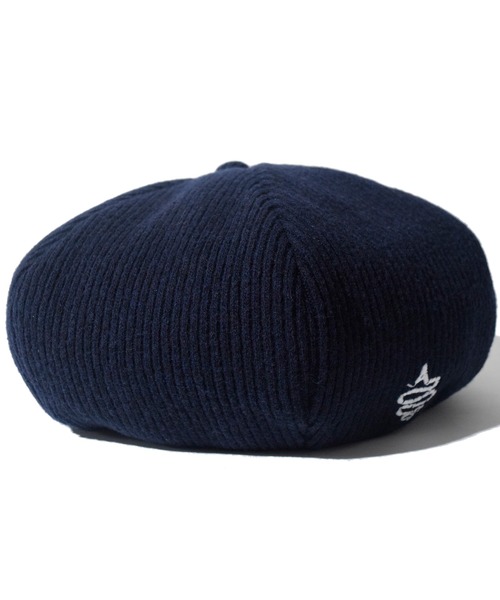 ALDIES(アールディーズ)の「Knitting Beret / ニッティングベレー(ハンチング/ベレー帽・メンズ・グリーン/ブラック/バーガンディー/ネイビー・FREE)」の1枚目の写真