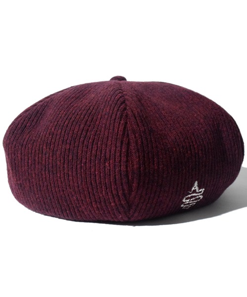 ALDIES(アールディーズ)の「Knitting Beret / ニッティングベレー(ハンチング/ベレー帽・メンズ・グリーン/ブラック/バーガンディー/ネイビー・FREE)」の4枚目の写真