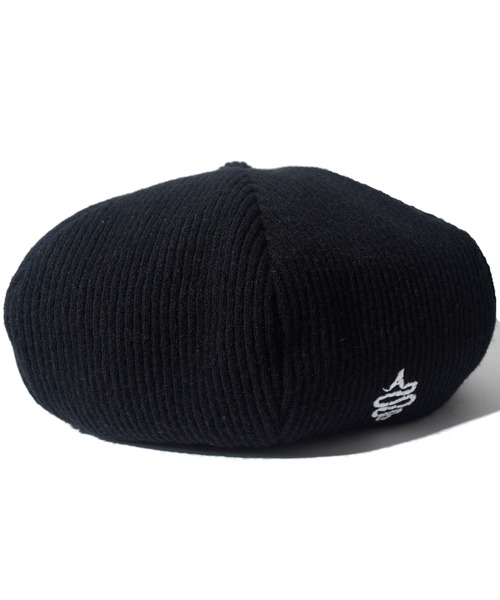 ALDIES(アールディーズ)の「Knitting Beret / ニッティングベレー(ハンチング/ベレー帽・メンズ・グリーン/ブラック/バーガンディー/ネイビー・FREE)」の2枚目の写真
