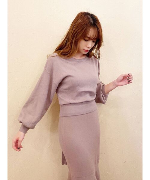 dazzlin（ダズリン）の「バックオープンリボンニット（ニット/セーター・レディース・ブラック/ベージュ/モカ・FREE）」の11枚目の写真