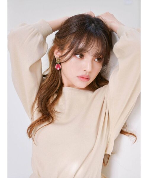 dazzlin（ダズリン）の「バックオープンリボンニット（ニット/セーター・レディース・ブラック/ベージュ/モカ・FREE）」の22枚目の写真