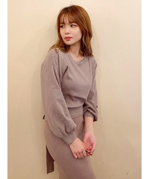 dazzlin（ダズリン）の「バックオープンリボンニット（ニット/セーター・レディース・ブラック/ベージュ/モカ・FREE）」の16枚目の写真