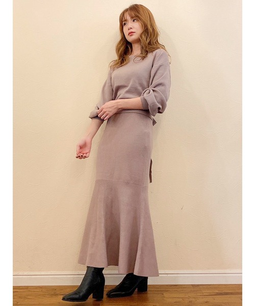 dazzlin（ダズリン）の「バックオープンリボンニット（ニット/セーター・レディース・ブラック/ベージュ/モカ・FREE）」の15枚目の写真