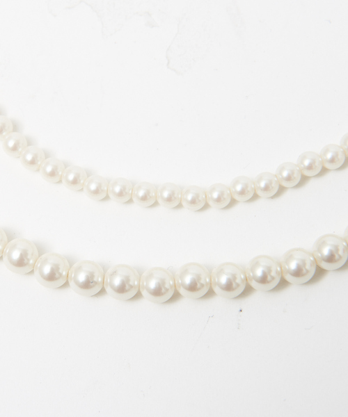 abahouse mavie（アバハウスマヴィ）の「3WAY2連パールネックレス（ブローチ/コサージュ・レディース・ゴールド・フリー）」の6枚目の写真