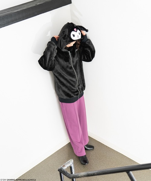 Mac-House(マックハウス)の「サンリオジップパーカー クロミ(パーカー・レディース・ブラック・フリー)」の5枚目の写真
