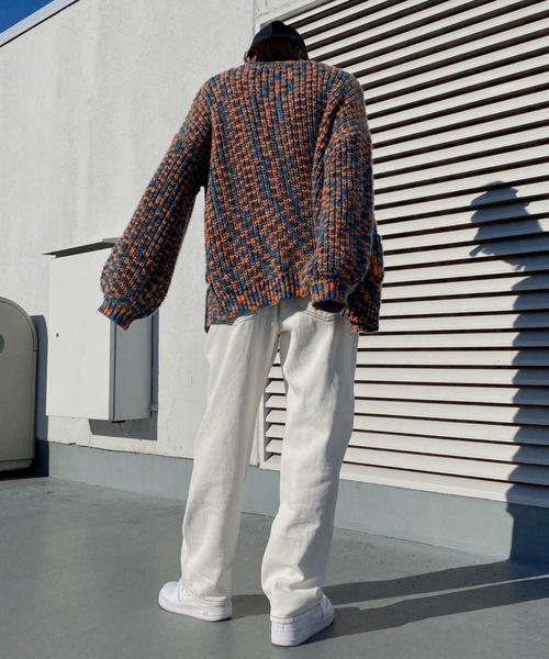 SHAGGIE（シャギー）の「アジャスター付きデニムオーバーオール（サロペット/オーバーオール・レディース・ホワイト/ライトブルー・FREE）」の11枚目の写真