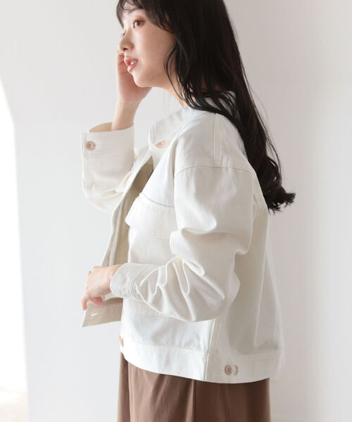 BeAMS DOT(ビームスドット)の「【WEB限定】BeAMS DOT / ビッグポケット Gジャン(ブルゾン・レディース・インディゴブルー/ホワイト系その他5/その他・FREE)」の11枚目の写真