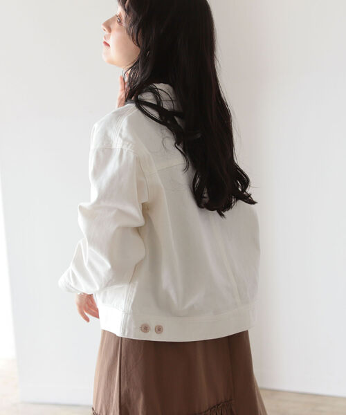 BeAMS DOT(ビームスドット)の「【WEB限定】BeAMS DOT / ビッグポケット Gジャン(ブルゾン・レディース・インディゴブルー/ホワイト系その他5/その他・FREE)」の12枚目の写真