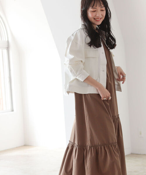 BeAMS DOT(ビームスドット)の「【WEB限定】BeAMS DOT / ビッグポケット Gジャン(ブルゾン・レディース・インディゴブルー/ホワイト系その他5/その他・FREE)」の13枚目の写真