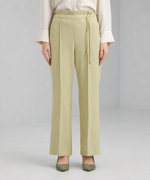 green label relaxing(グリーンレーベルリラクシング)の「P ブッチャー ドロスト フレア パンツ -ウォッシャブル・ストレッチ・防シワ- ◇No05◇(その他パンツ・レディース・ブラック/オフホワイト/ライム・40/38/36)」の8枚目の写真