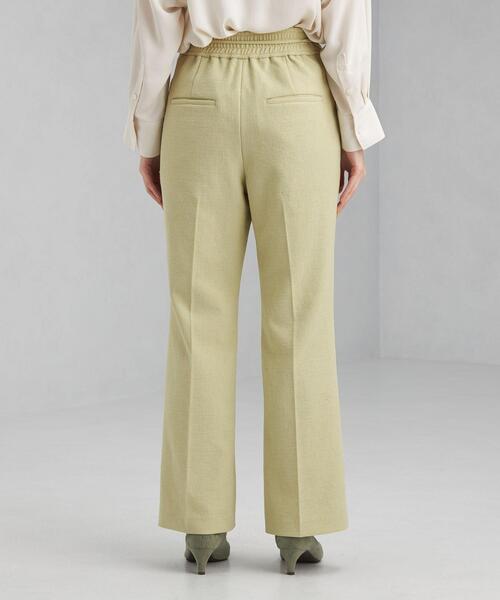 green label relaxing(グリーンレーベルリラクシング)の「P ブッチャー ドロスト フレア パンツ -ウォッシャブル・ストレッチ・防シワ- ◇No05◇(その他パンツ・レディース・ブラック/オフホワイト/ライム・40/38/36)」の10枚目の写真