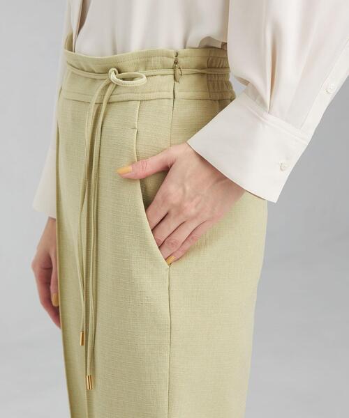 green label relaxing(グリーンレーベルリラクシング)の「P ブッチャー ドロスト フレア パンツ -ウォッシャブル・ストレッチ・防シワ- ◇No05◇(その他パンツ・レディース・ブラック/オフホワイト/ライム・40/38/36)」の12枚目の写真