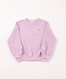 KP（ケーピー）の「刺しゅうとラインストーン付きダブルフェイストレーナー(140-160cm)（スウェット・キッズ）」