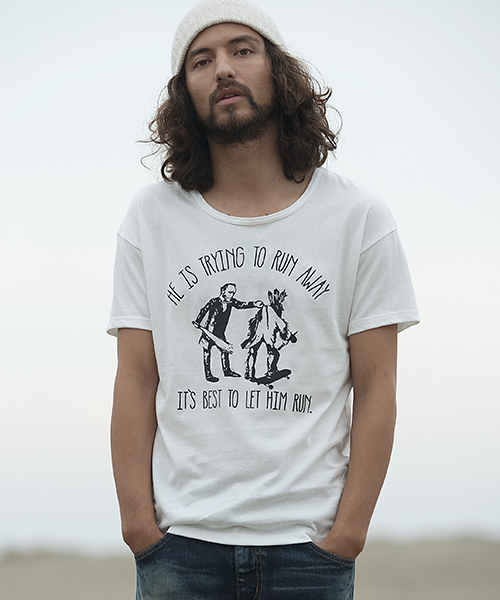rehacer(レアセル)の「Conflict(Tシャツ/カットソー・メンズ・ホワイト/ブラック/チャコールグレー/ネイビー/ブルーグリーン/ワインレッド・MEDIUM/X-LARGE/SMALL/LARGE)」の2枚目の写真