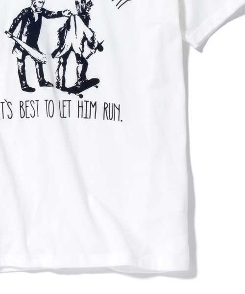 rehacer(レアセル)の「Conflict(Tシャツ/カットソー・メンズ・ホワイト/ブラック/チャコールグレー/ネイビー/ブルーグリーン/ワインレッド・MEDIUM/X-LARGE/SMALL/LARGE)」の9枚目の写真