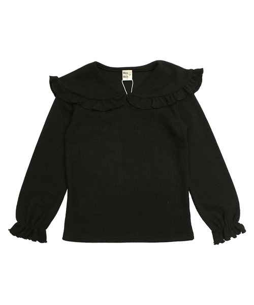 Bee des Bee（ビーデスビー）の「リブトップス（ニット/セーター・キッズ・ブラック/ラベンダー/ブルーグレー/ベージュ/ライトグレー・110cm/100cm/120cm/130cm/140cm/150cm）」の11枚目の写真