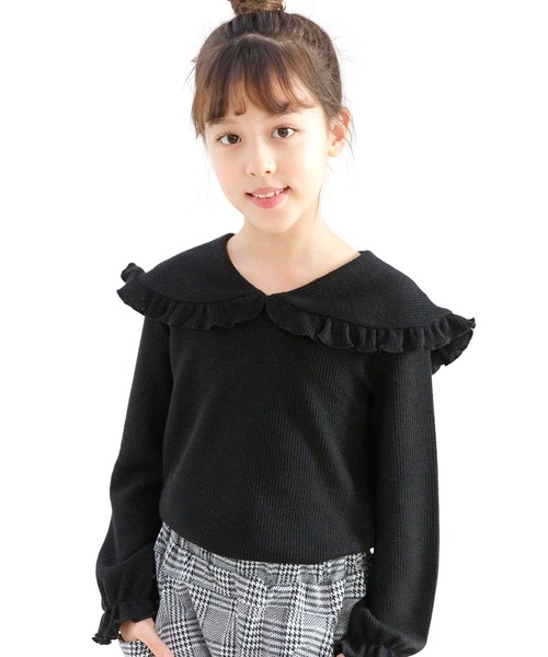 Bee des Bee（ビーデスビー）の「リブトップス（ニット/セーター・キッズ・ブラック/ラベンダー/ブルーグレー/ベージュ/ライトグレー・110cm/100cm/120cm/130cm/140cm/150cm）」の13枚目の写真