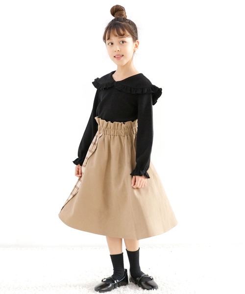 Bee des Bee（ビーデスビー）の「リブトップス（ニット/セーター・キッズ・ブラック/ラベンダー/ブルーグレー/ベージュ/ライトグレー・110cm/100cm/120cm/130cm/140cm/150cm）」の14枚目の写真