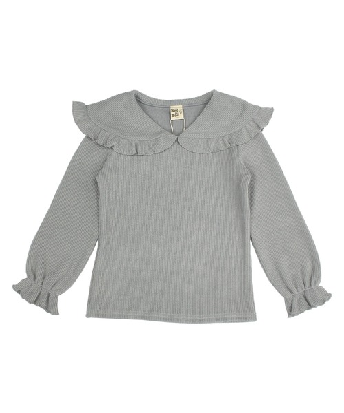 Bee des Bee（ビーデスビー）の「リブトップス（ニット/セーター・キッズ・ブラック/ラベンダー/ブルーグレー/ベージュ/ライトグレー・110cm/100cm/120cm/130cm/140cm/150cm）」の20枚目の写真