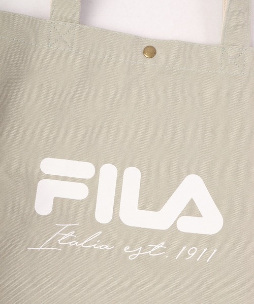 FILA（フィラ）の「FILA/ﾌｨﾗ　スモーキー２ＷＡＹキャンバストート（トートバッグ・メンズ・ベージュ/パープル/ミント・FREE）」の11枚目の写真