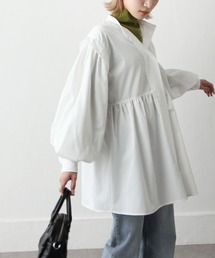 Chillfar | バルーンスリーブフレアミニワンピース(チュニック)