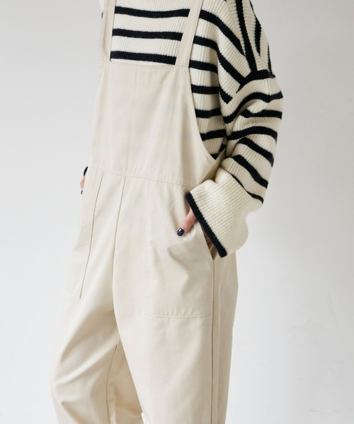 Auntie Rosa Holiday(アンティローザホリデー)の「ドロストサロペット(サロペット/オーバーオール・レディース・アイボリー/ブラック・SMALL/FREE)」の17枚目の写真