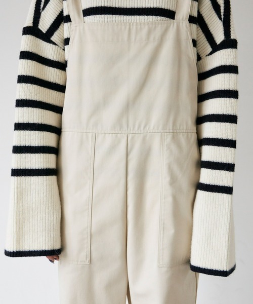 Auntie Rosa Holiday(アンティローザホリデー)の「ドロストサロペット(サロペット/オーバーオール・レディース・アイボリー/ブラック・SMALL/FREE)」の19枚目の写真