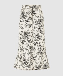 BUTTON DOWN MIDI SKIRT