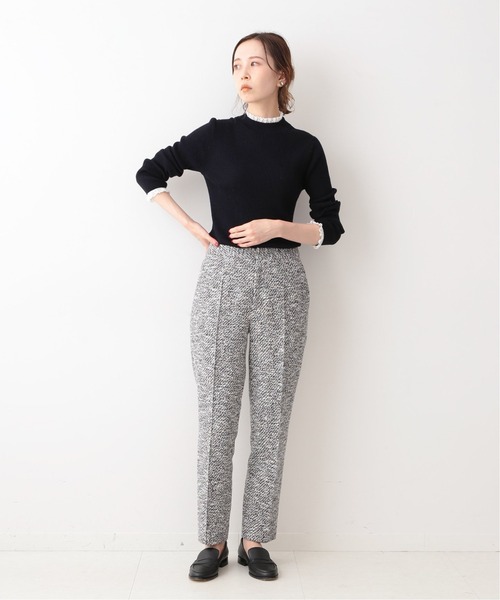 IENA(イエナ)の「ツイードスマートパンツ◆(その他パンツ・レディース・ネイビー・36/40/34/38)」の2枚目の写真