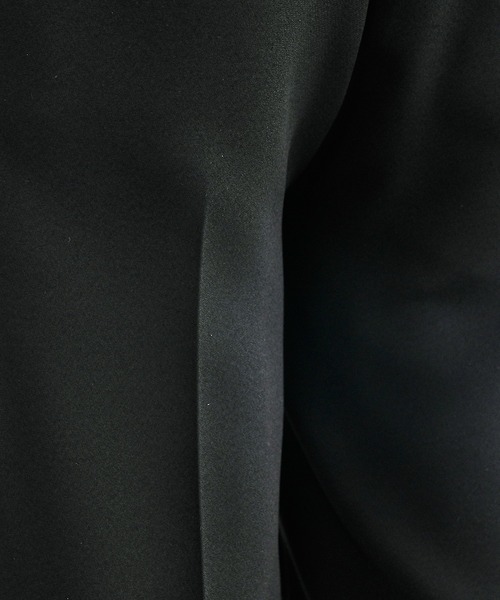 Lui's（ルイス）の「【オリジナルファブリック4×4セットアップシリーズ】 ワイドストレートパンツ（スラックス・メンズ・ブラック/グリーン・SMALL/MEDIUM）」の21枚目の写真