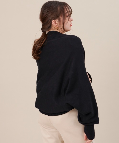 NEUNA(ヌナ)の「【セットアップ対応】【ぽわっと袖が大人フェミニンン。】ボリュームニットボレロ(カーディガン/ボレロ・レディース・ホワイト/グリーン/ブラック・FREE)」の22枚目の写真