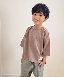 CLOUDY, FINE LATER（クラウディファインレター）の「チェック切替 5分袖 Tシャツ（Tシャツ/カットソー）」