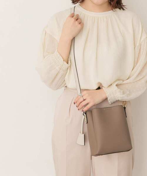 RODE SKO(ロデスコ)の「バイカラーミニショルダーバッグ(ショルダーバッグ・レディース・アイボリー/グレー系その他・ONE)」の5枚目の写真