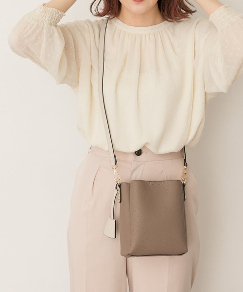 RODE SKO(ロデスコ)の「バイカラーミニショルダーバッグ(ショルダーバッグ・レディース・アイボリー/グレー系その他・ONE)」の6枚目の写真