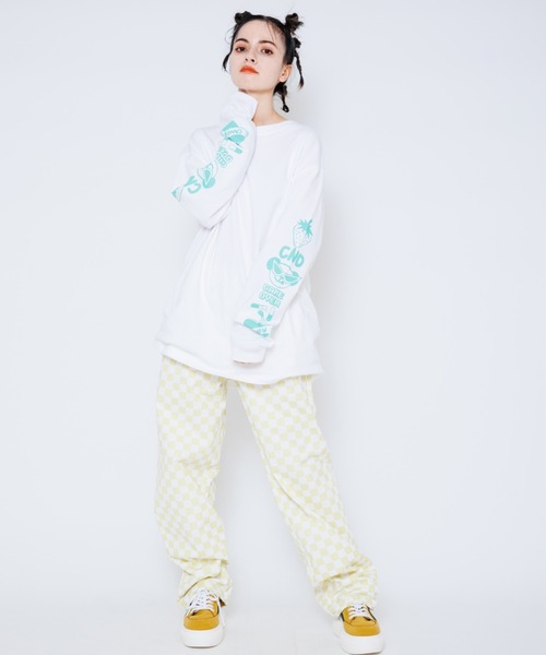 Candy Stripper（キャンディストリッパー）の「ASSORTED L/S Tシャツ（Tシャツ/カットソー・レディース・オフホワイト/ブルー/ブラック・2）」の4枚目の写真