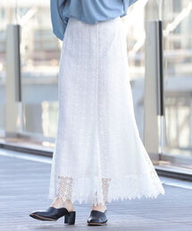 Ray BEAMS | Ray BEAMS / レース マーメイド ロング スカート(スカート)