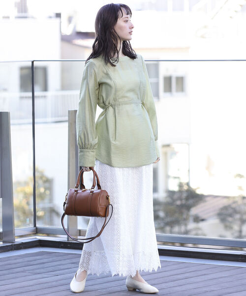 Ray BEAMS(レイビームス)の「Ray BEAMS / レース マーメイド ロング スカート(スカート・レディース・ホワイト/ブラック・1/0)」の15枚目の写真