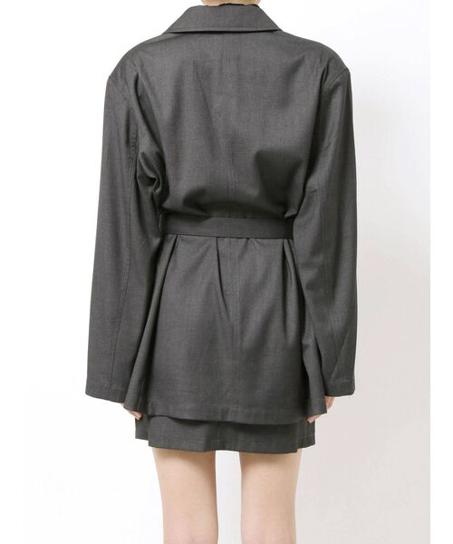 EMODA(エモダ)の「マークウエストオーバージャケット(テーラードジャケット・レディース・グレー/ブルー/アイボリー・FREE)」の14枚目の写真