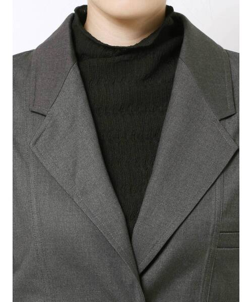 EMODA(エモダ)の「マークウエストオーバージャケット(テーラードジャケット・レディース・グレー/ブルー/アイボリー・FREE)」の21枚目の写真